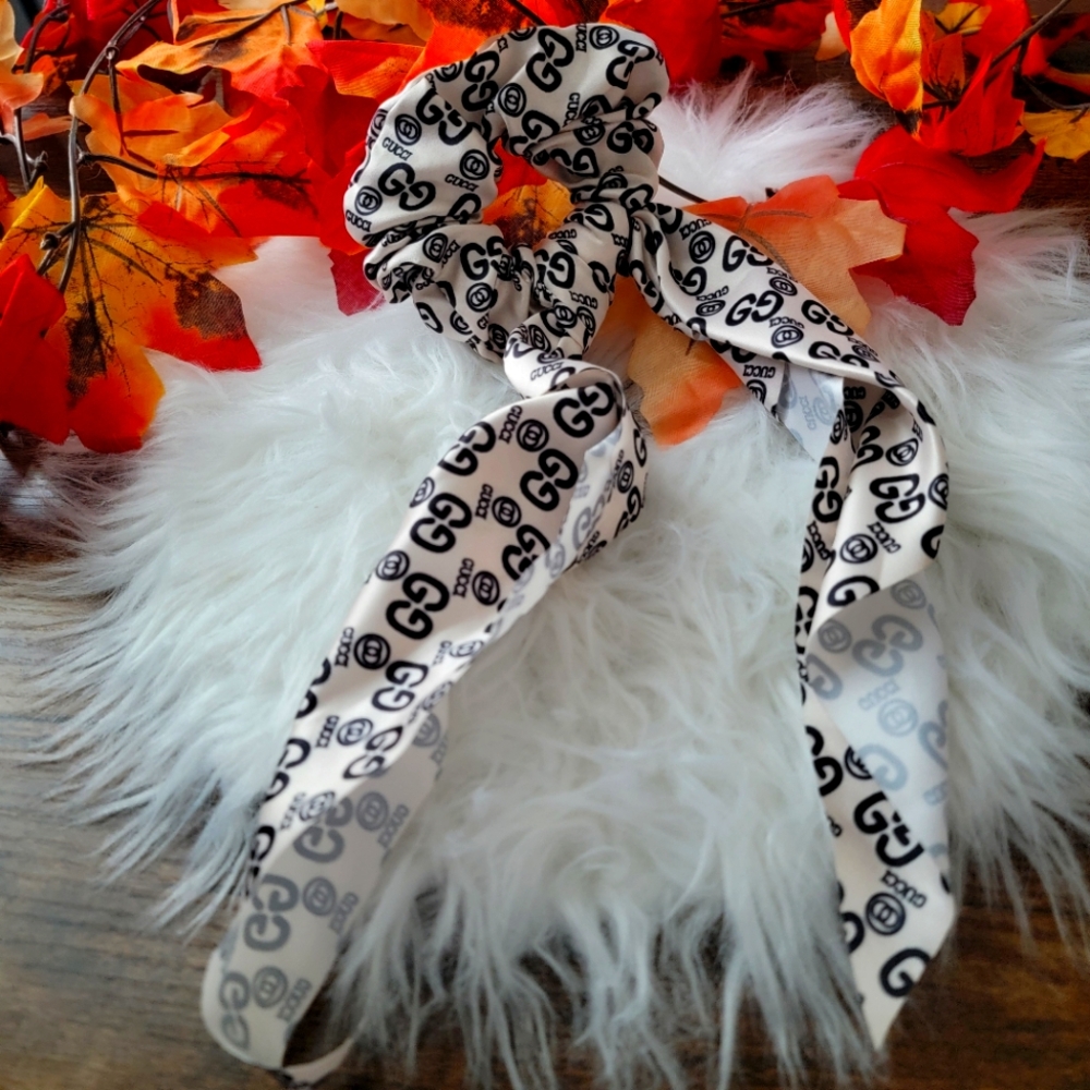 1 Left! Stylish Pattern Satin Hair Tie